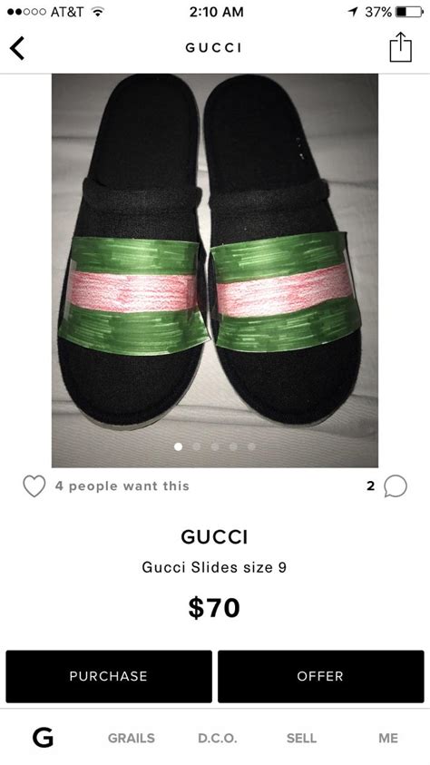 cheap thrills gucci slide